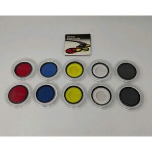 Color Lens Filters Camera Vivitar 52mm 58mm Red Blue Yellow Lot of 10 SEE NOTES